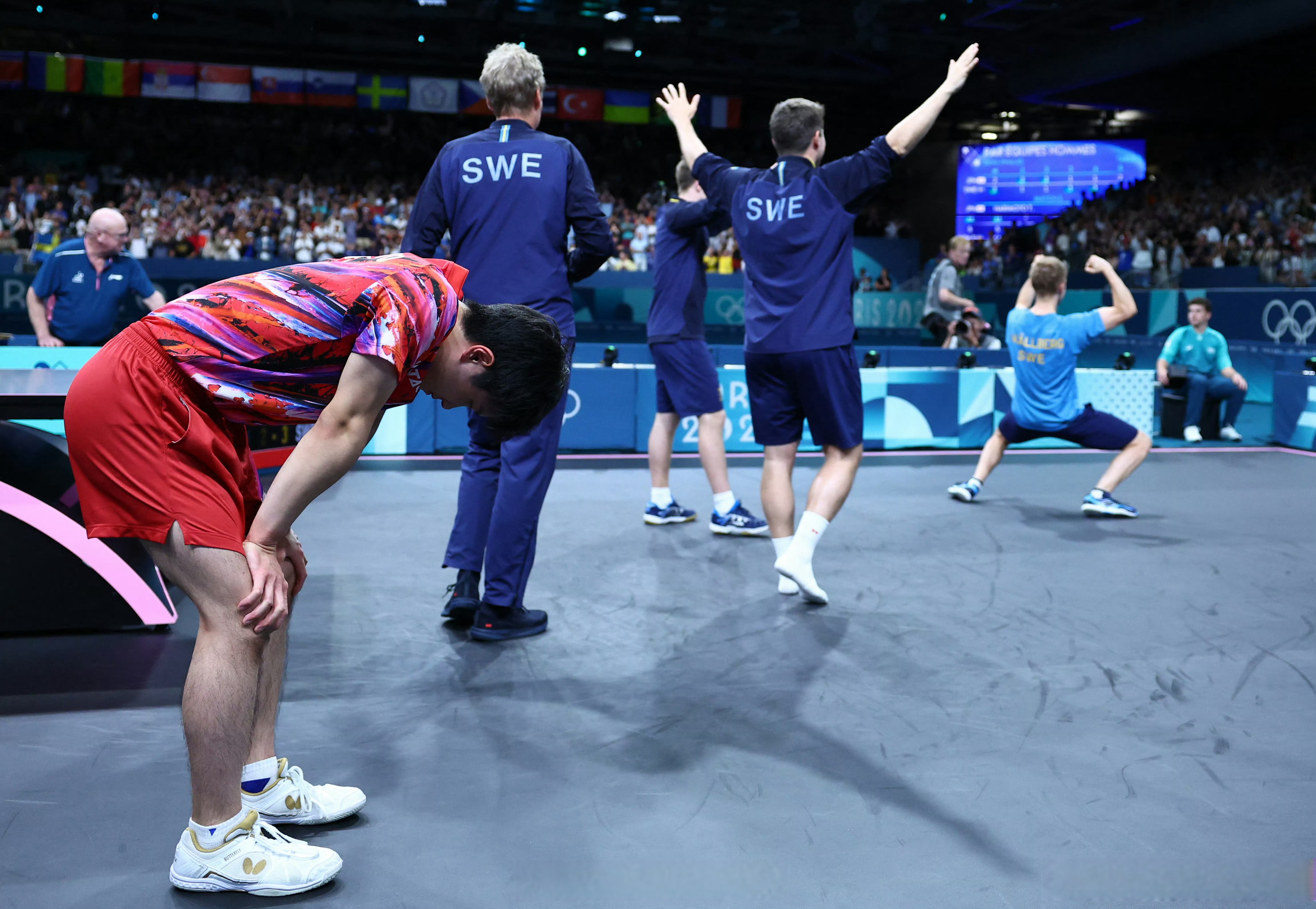 葡萄牙队完胜瑞典队，张本智和带队取胜